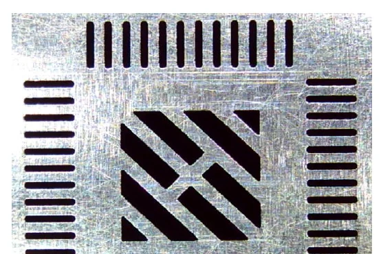 Solder paste stencil after cleaning