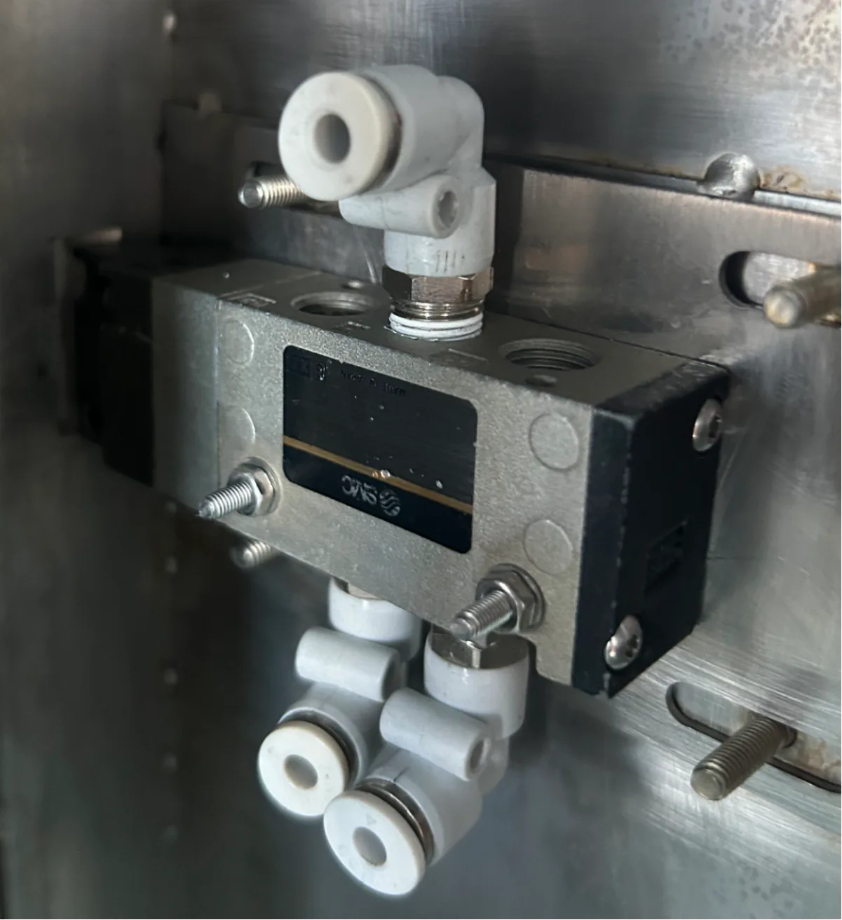Safety interlock valve inside S-1688 machine