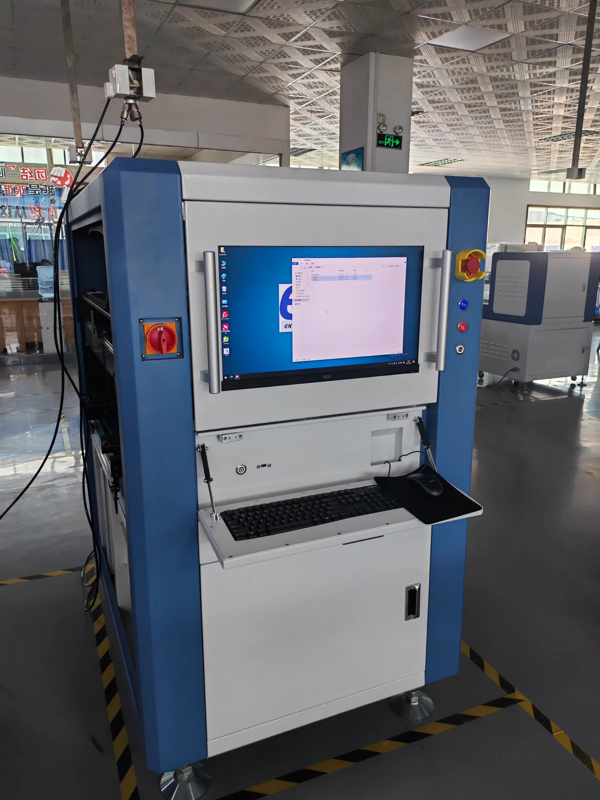 AOI inspection system operator side with display