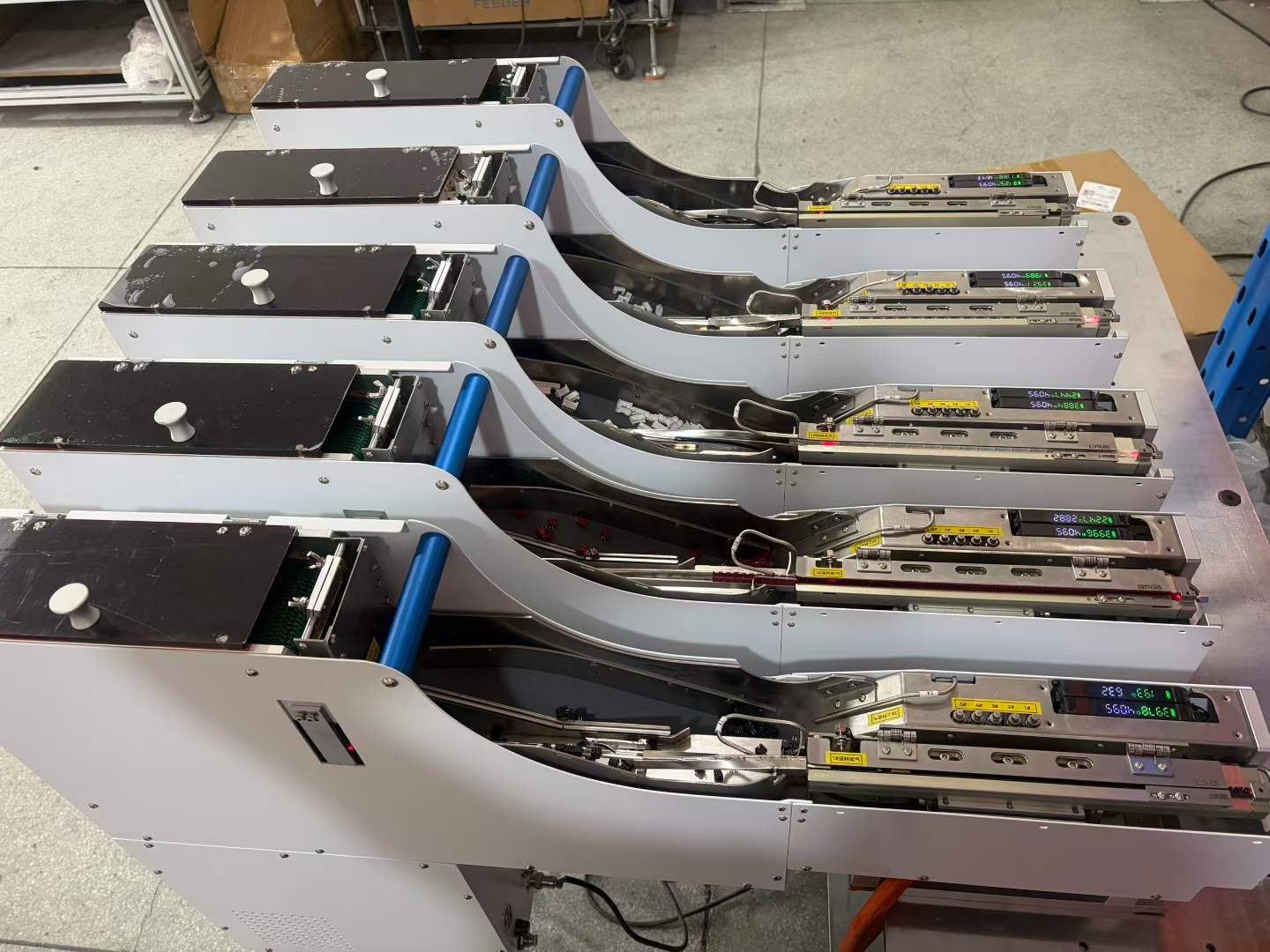 Stick feeder systems for electronic components
