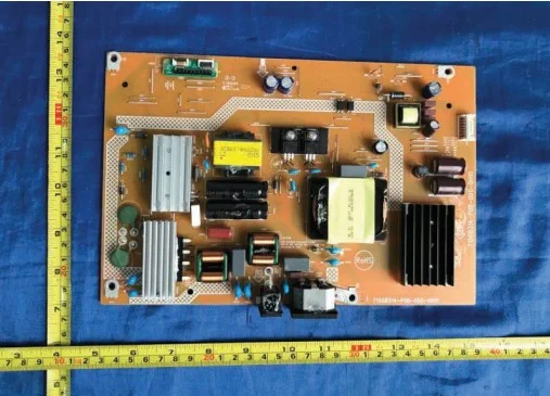 Power supply board with line choke component