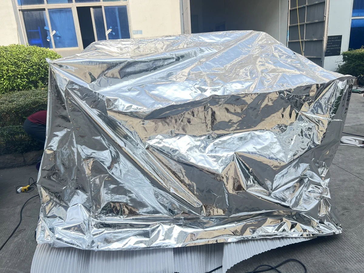 PCB cleaning machine during pre-shipment packaging and crating