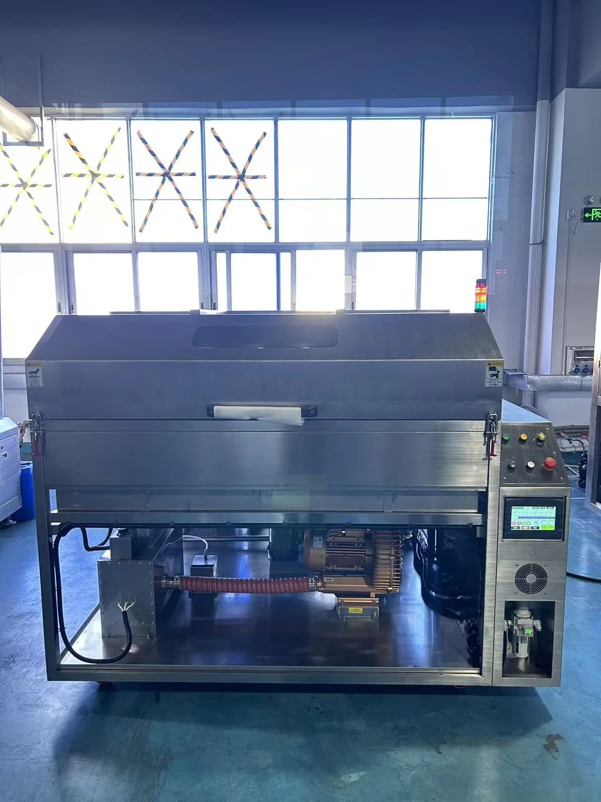 PCB cleaning machine during pre-shipment packaging and crating