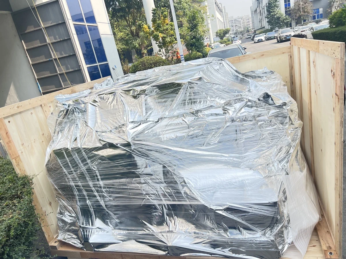 PCB cleaning machine during pre-shipment packaging and crating
